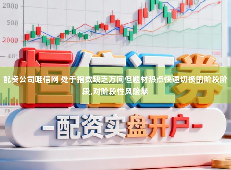 配资公司唯信网 处于指数缺乏方向但题材热点快速切换的阶段阶段,对阶段性风险暴